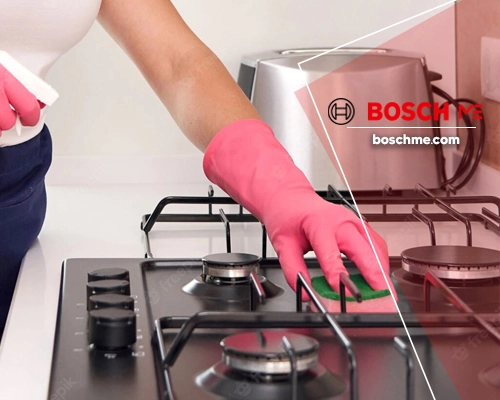 Cleaning the Bosch gas hob